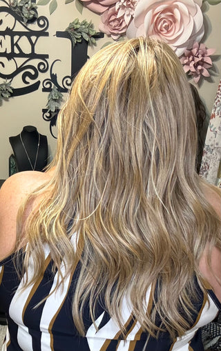 Casey in caramel Blonde