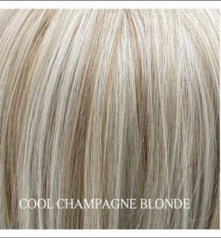 Kylie in cool champagne blonde hand tied.