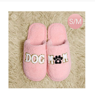 Dog Mom Soft Slippers Pink M/s