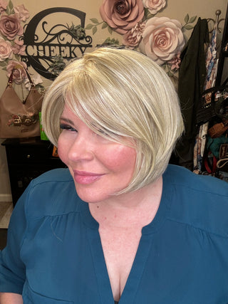 Blonde no root  short bob wig