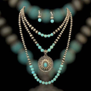 Turquoise 3 in 1 Necklace